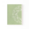 Destello Verde – cuadro decorativo con marco blanco | Studio MagArt