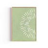 Destello Verde – cuadro decorativo con marco natural | Studio MagArt