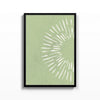 Destello Verde – cuadro decorativo con marco negro | Studio MagArt