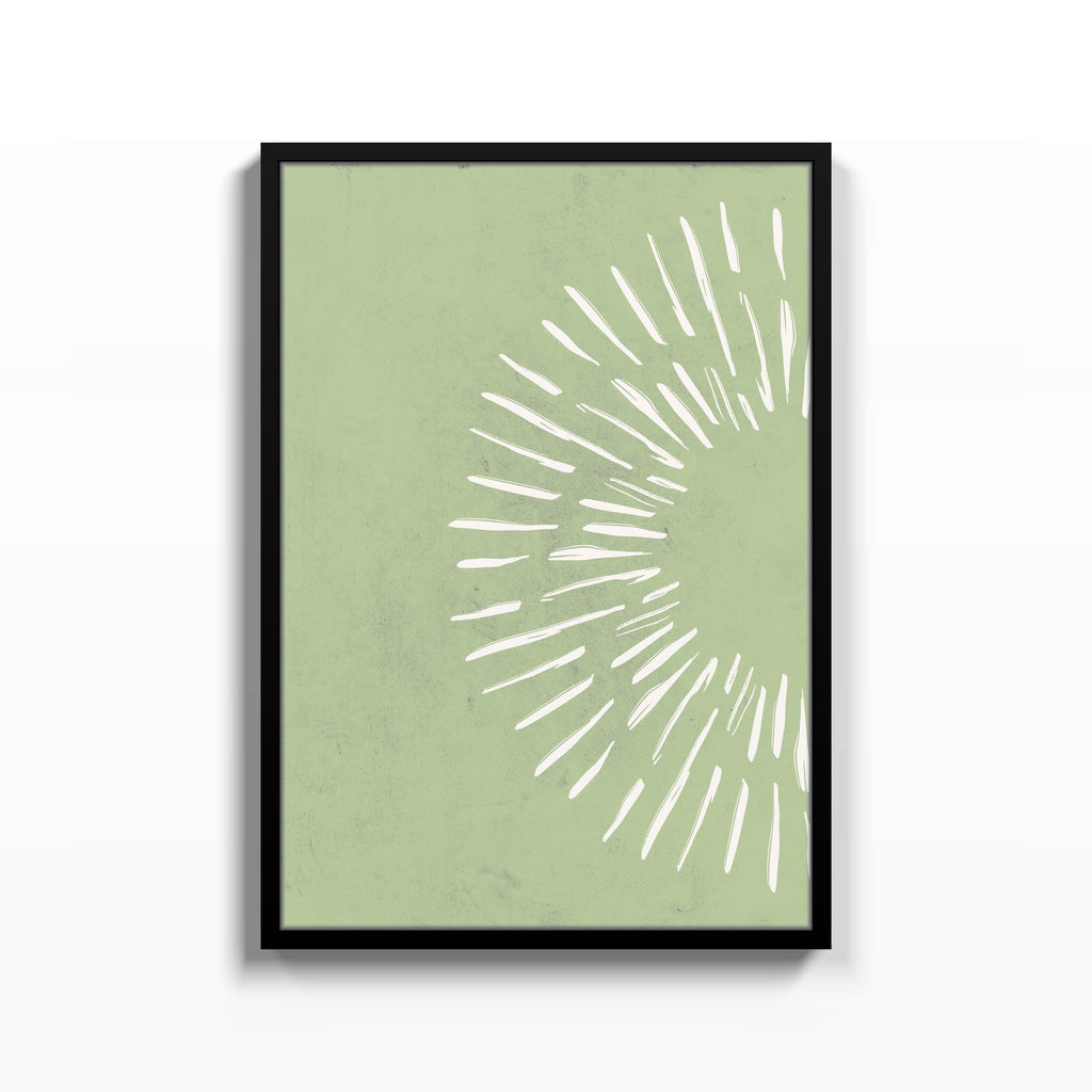 Destello Verde – cuadro decorativo con marco negro | Studio MagArt