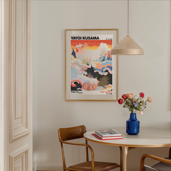 Dot Waves Yayoi Kusama cuadro decorativo moderno para hogar | Studio MagArt