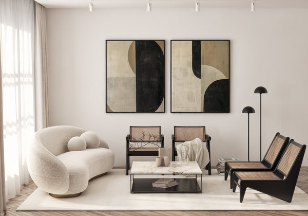 Dualidad Serena cuadro decorativo para sala moderna | arte para hogar | Studio MagArt