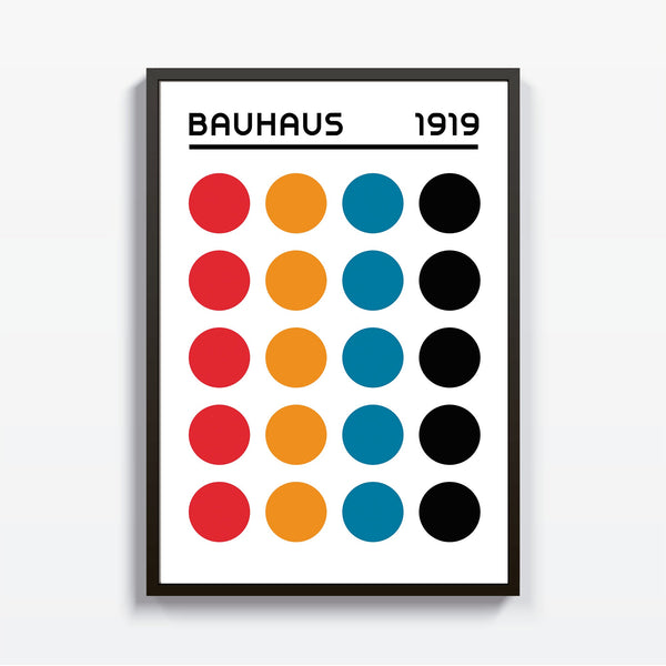 Ecos Primarios Bauhaus cuadro decorativo para sala moderna | arte para hogar | Studio MagArt