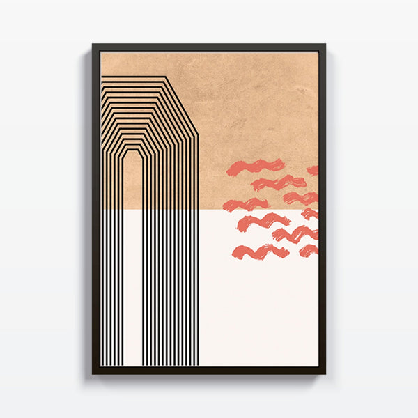 Edificio pajaros cuadro decorativo para sala moderna | arte para hogar | Studio MagArt