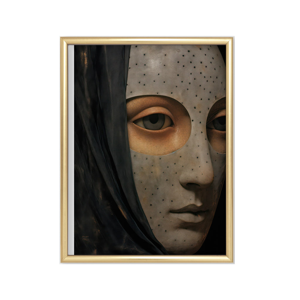 El Misterio en la Sombra – cuadro decorativo con marco dorado | Studio MagArt