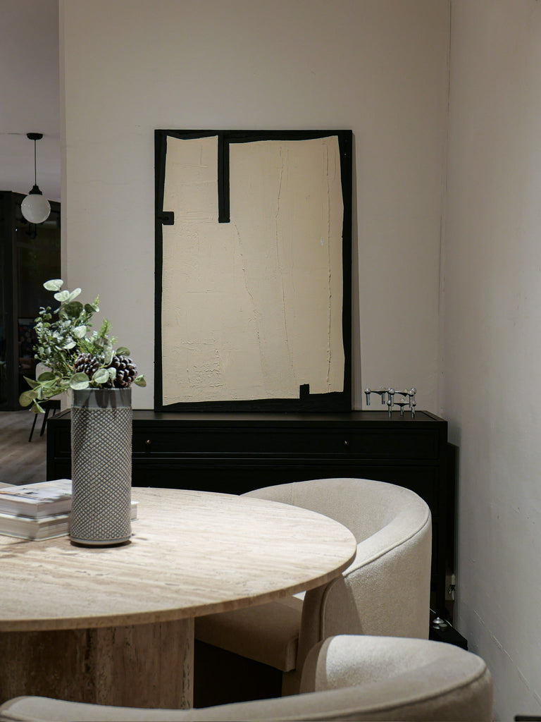 Equilibrio Neutro — Acrílico texturizado 70 × 100 cm cuadro decorativo moderno para hogar | Studio MagArt