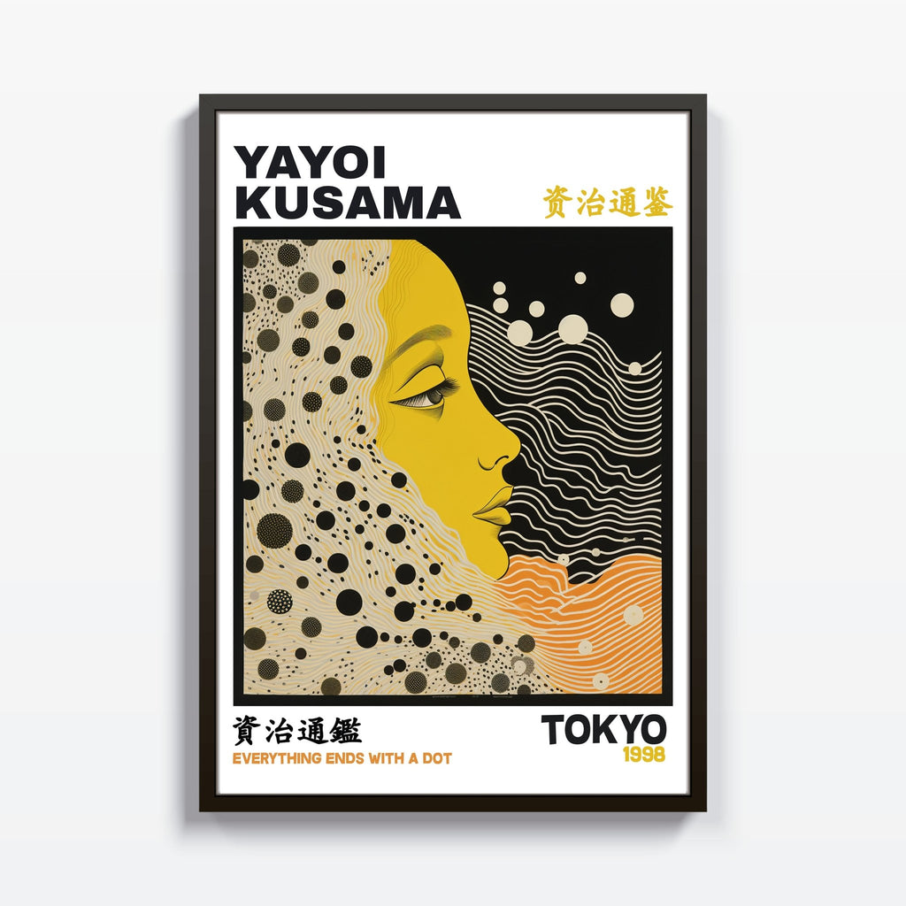 Everything ends with a dot Yayoi Kusama cuadro decorativo para sala moderna | arte para hogar | Studio MagArt