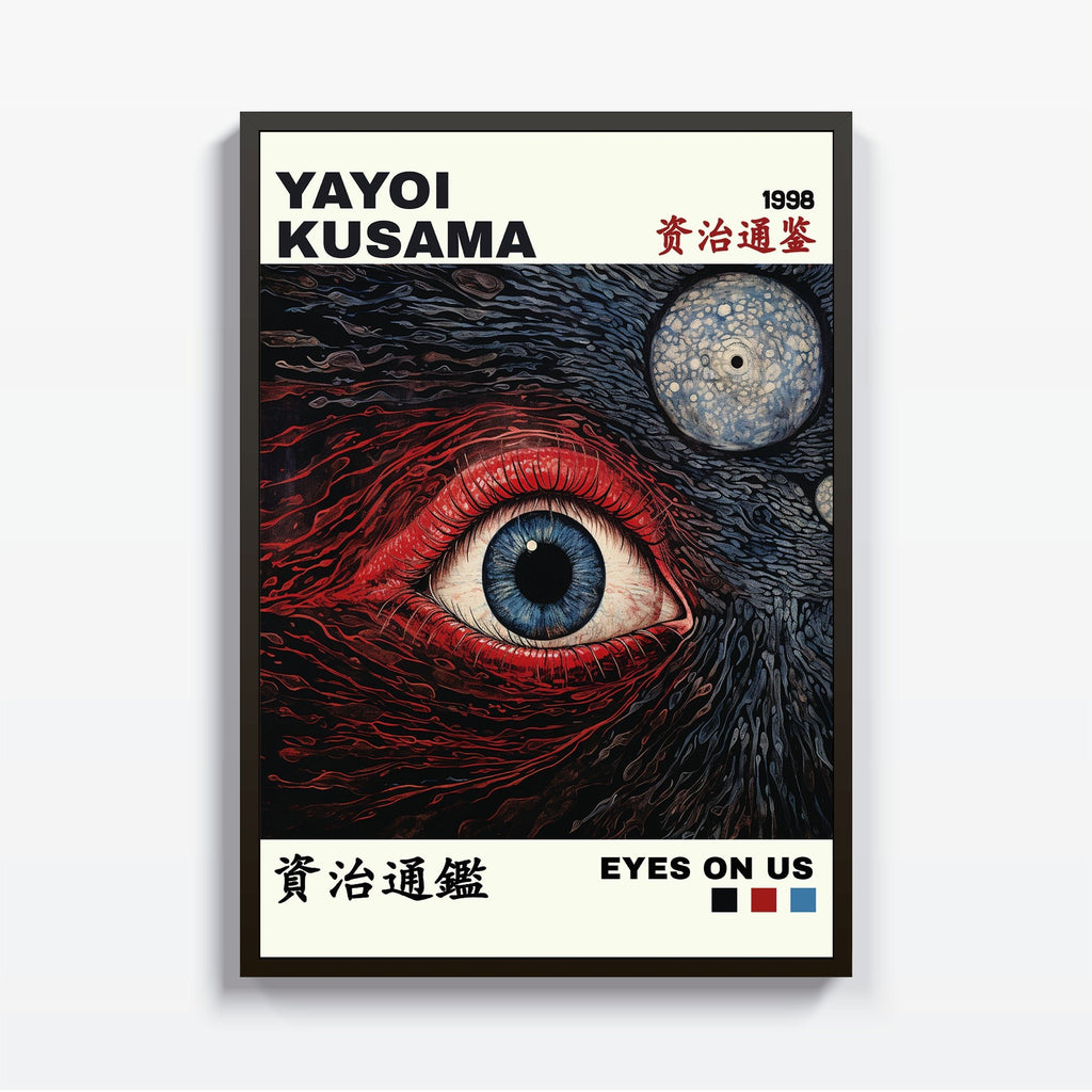 Eyes on us Yayoi Kusama cuadro decorativo para sala moderna | arte para hogar | Studio MagArt