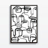 Caras y Siluetas - Dialogo Visual en Trazos Abstractos - Studio MagArt