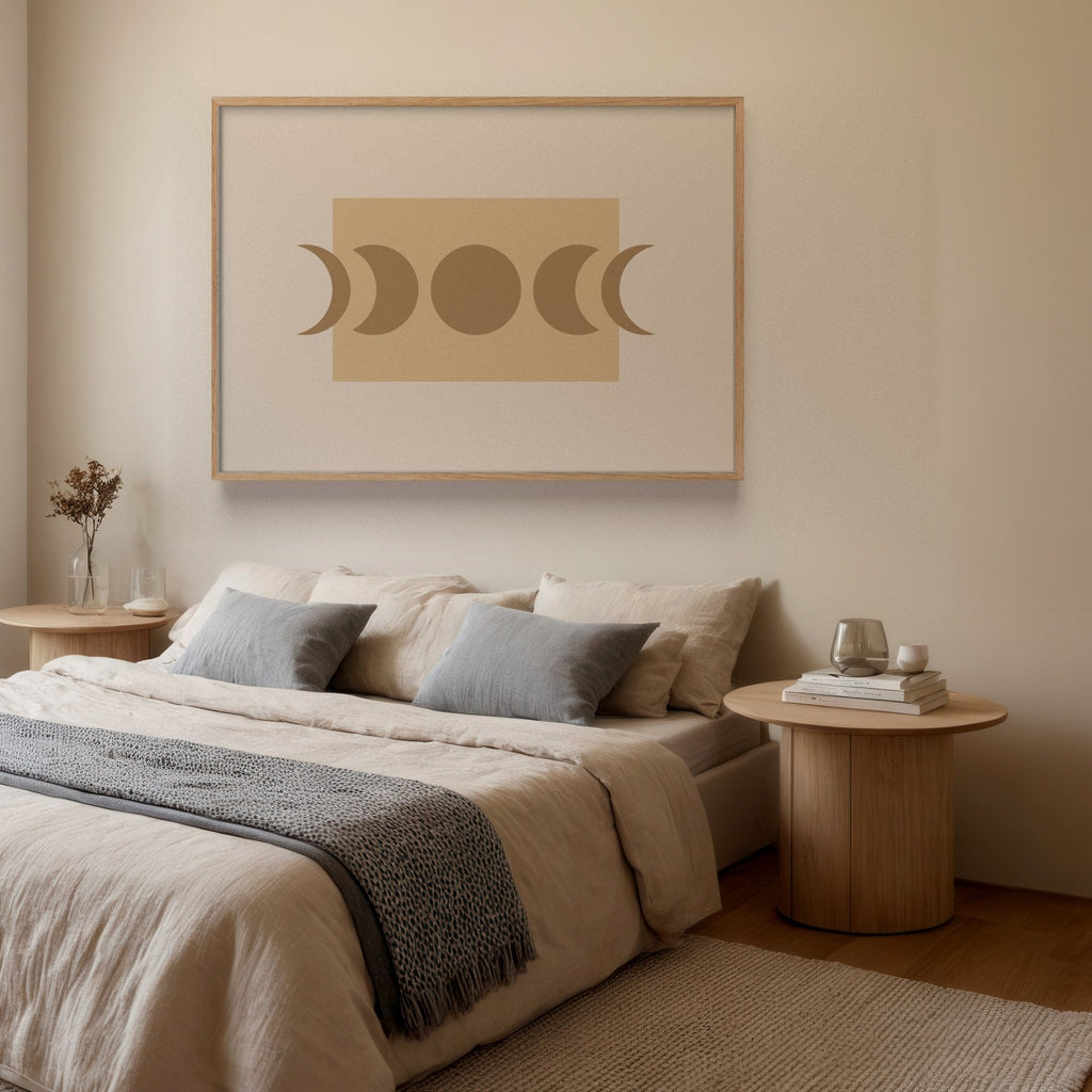Fases Lunares Arena cuadro decorativo para sala moderna | arte para hogar | Studio MagArt
