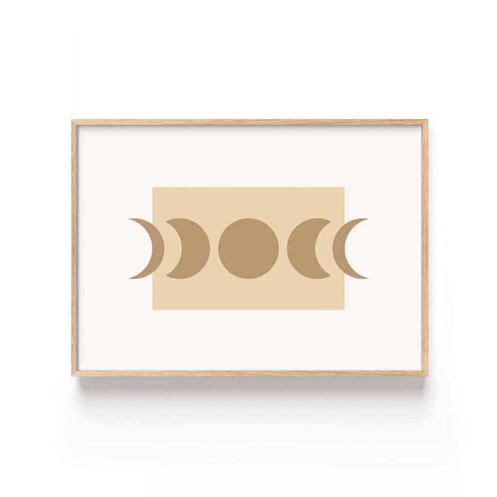 Fases Lunares Arena cuadro decorativo para sala moderna | arte para hogar | Studio MagArt
