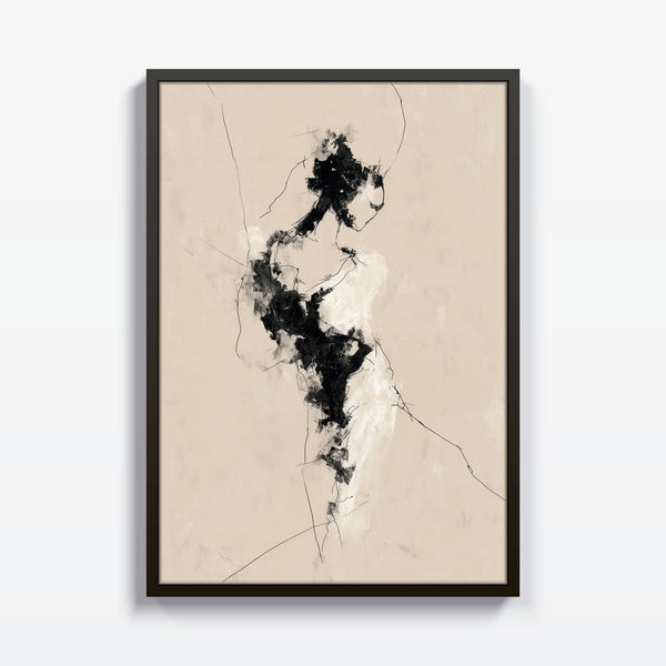 Figura en Silencio cuadro decorativo moderno para hogar | Studio MagArt