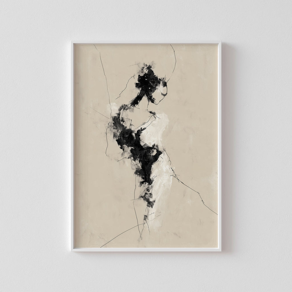 Figura en Silencio cuadro decorativo para sala moderna | arte para hogar | Studio MagArt