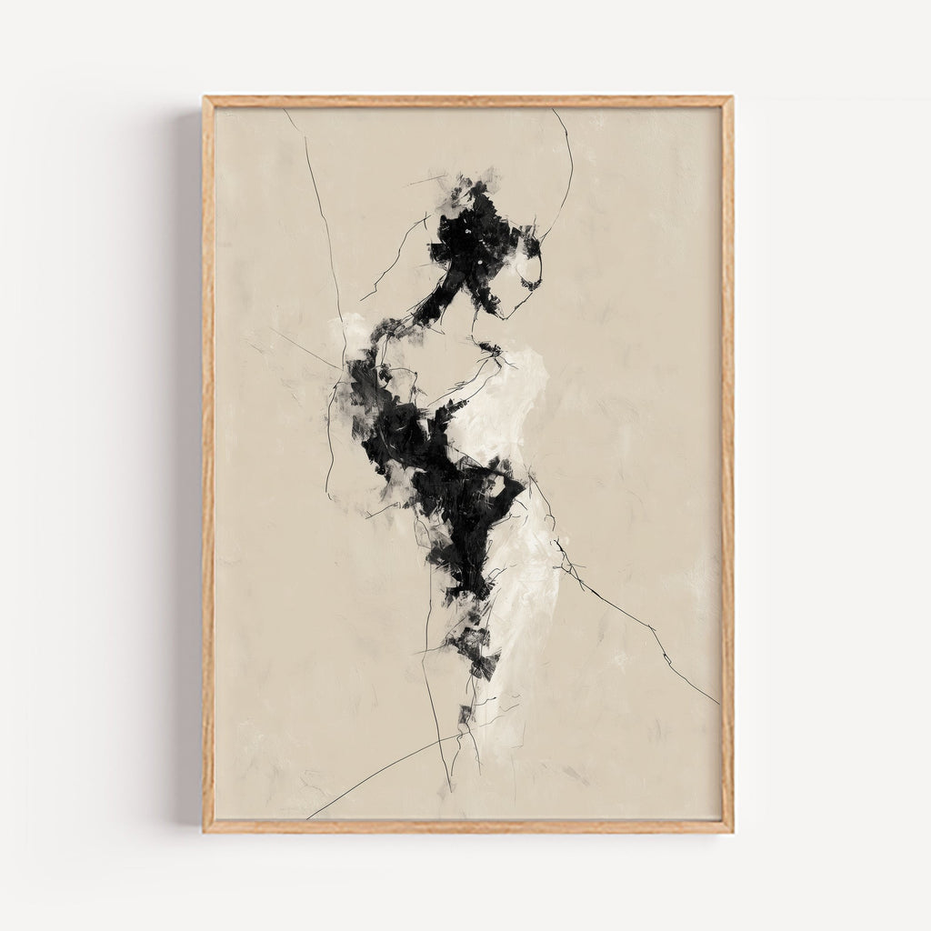 Figura en Silencio cuadro decorativo para sala moderna | arte para hogar | Studio MagArt