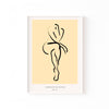 Figura Sentada – cuadro decorativo con marco blanco | Studio MagArt