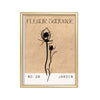 Fleur Sauvage – cuadro decorativo con marco dorado | Studio MagArt