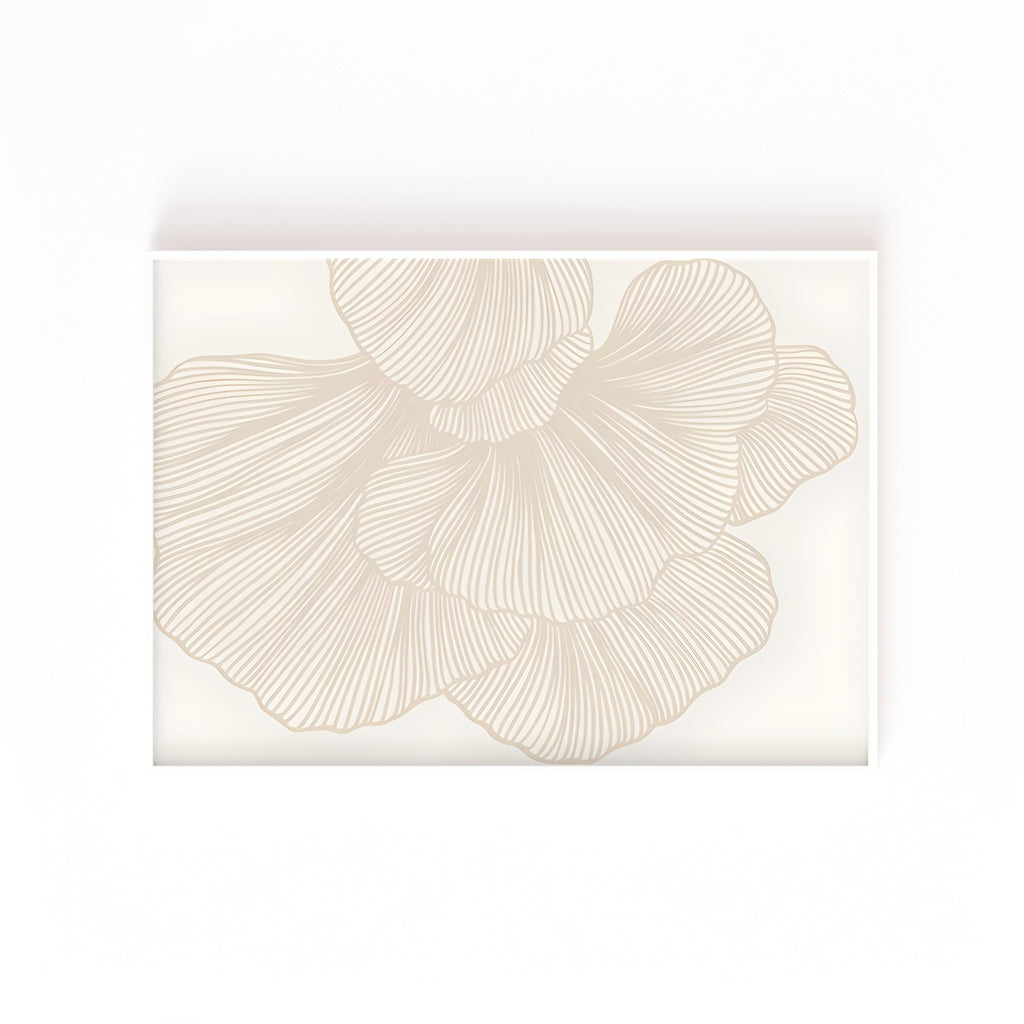 Flor de Líneas – cuadro decorativo con marco blanco | Studio MagArt
