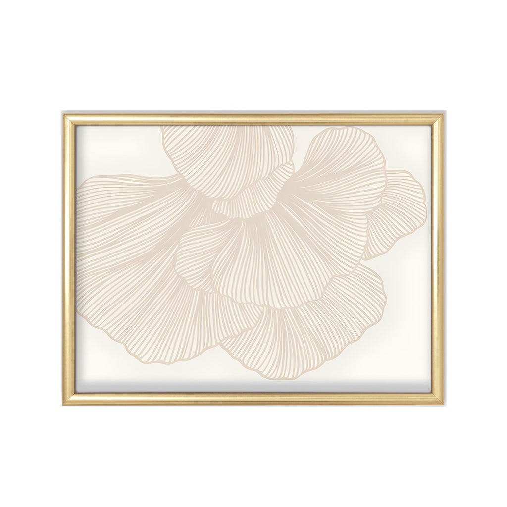 Flor de Líneas – cuadro decorativo con marco dorado | Studio MagArt