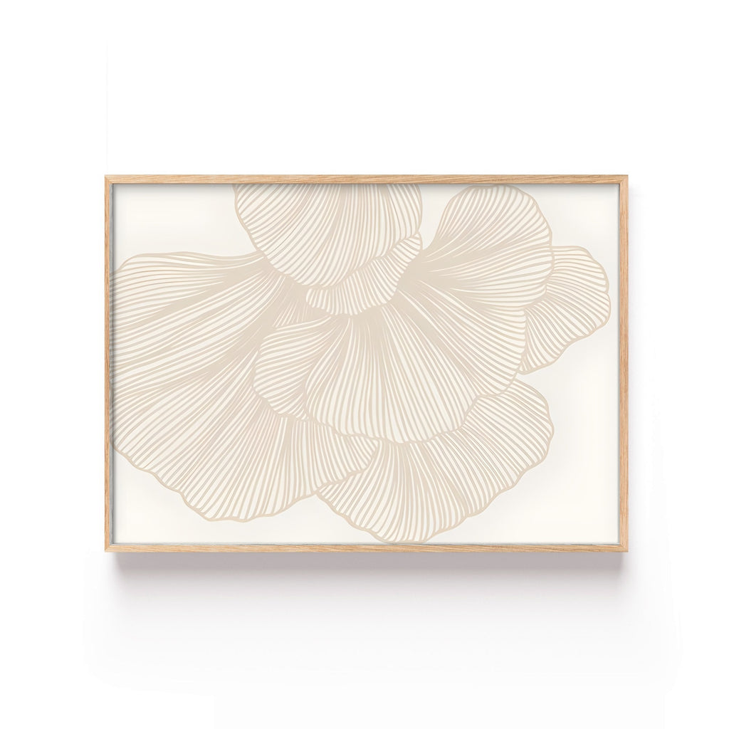Flor de Líneas – cuadro decorativo con marco natural | Studio MagArt