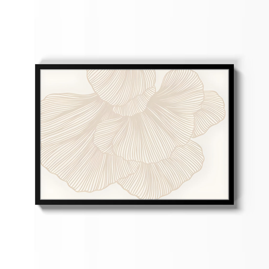 Flor de Líneas – cuadro decorativo con marco negro | Studio MagArt