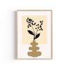 Florero con Bayas – cuadro decorativo con marco natural | Studio MagArt