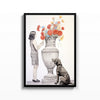 Florero Monumental – cuadro decorativo con marco negro | Studio MagArt