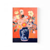 Flores en Coral – cuadro decorativo con marco blanco | Studio MagArt