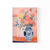 Flores en Jarrón Azul cuadro decorativo para sala moderna | arte para hogar | Studio MagArt