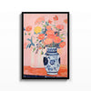 Flores en Jarrón Azul cuadro decorativo para sala moderna | arte para hogar | Studio MagArt