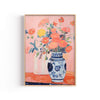 Flores en Jarrón Azul cuadro decorativo para sala moderna | arte para hogar | Studio MagArt