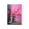 Flores en Magenta – cuadro decorativo con marco blanco | Studio MagArt