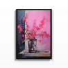 Flores en Magenta – cuadro decorativo con marco negro | Studio MagArt