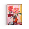Flores Rojas – cuadro decorativo con marco natural | Studio MagArt