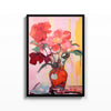 Flores Rojas – cuadro decorativo con marco negro | Studio MagArt