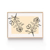 Flores Silvestres en Línea – cuadro decorativo con marco natural | Studio MagArt