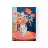 Flores sobre Mesa Rosa cuadro decorativo para sala moderna | arte para hogar | Studio MagArt