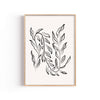 Follaje en Línea – cuadro decorativo con marco natural | Studio MagArt