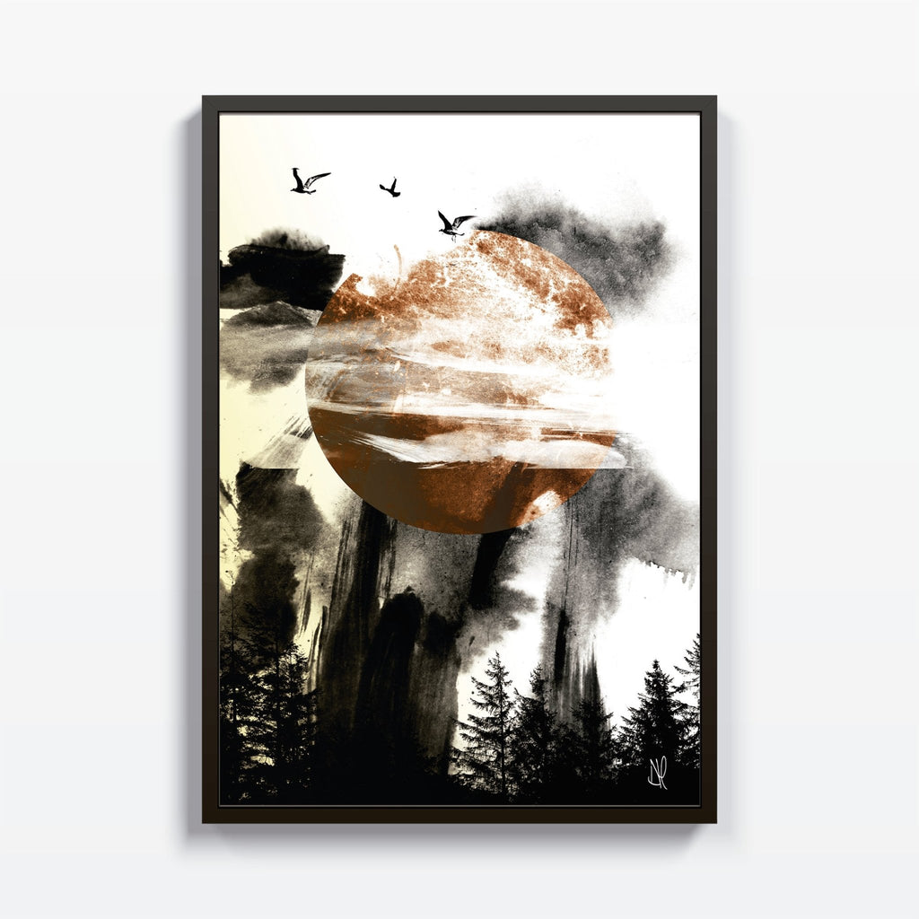 Forest Moon cuadro decorativo para sala moderna | arte para hogar | Studio MagArt