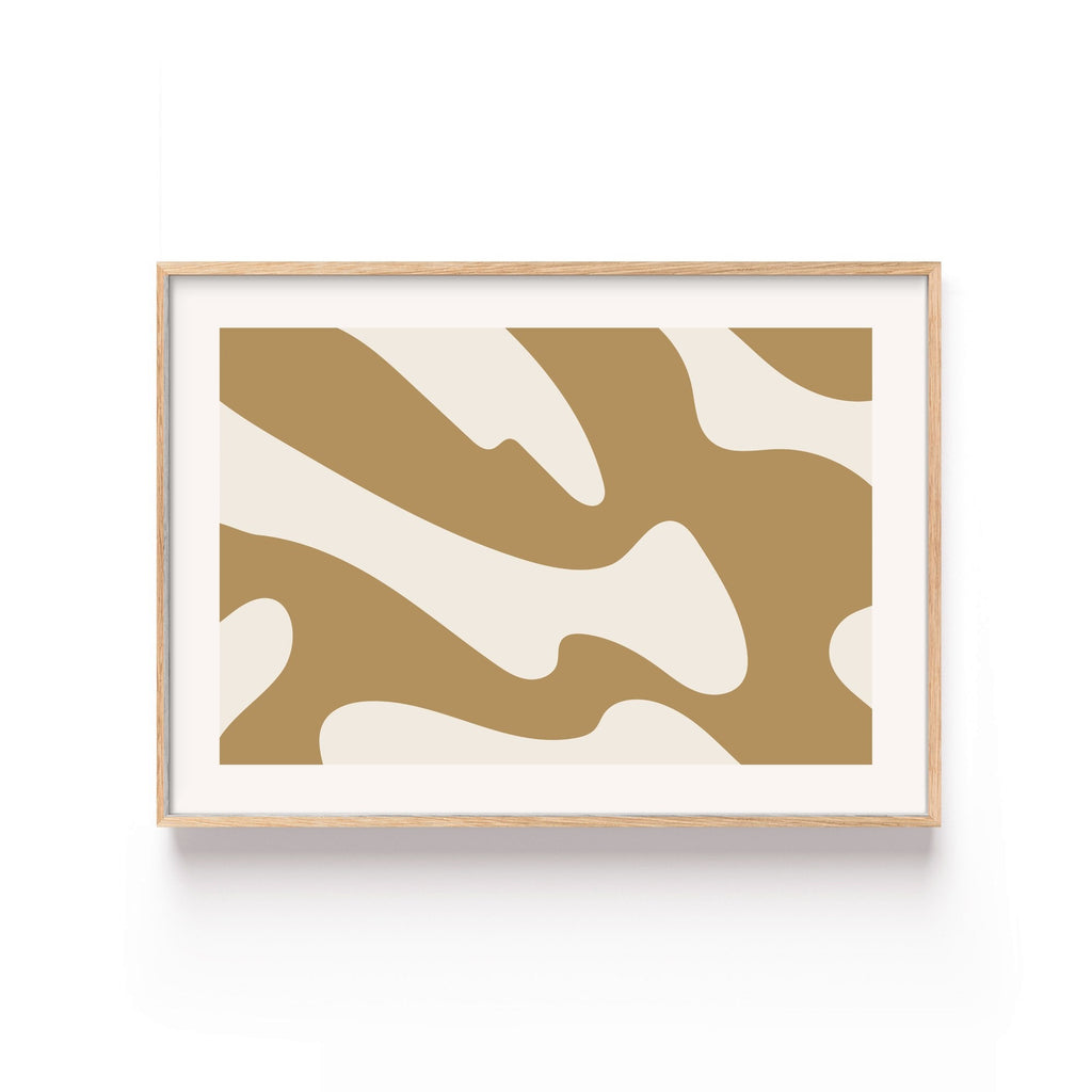 Formas de Arena – cuadro decorativo con marco natural | Studio MagArt