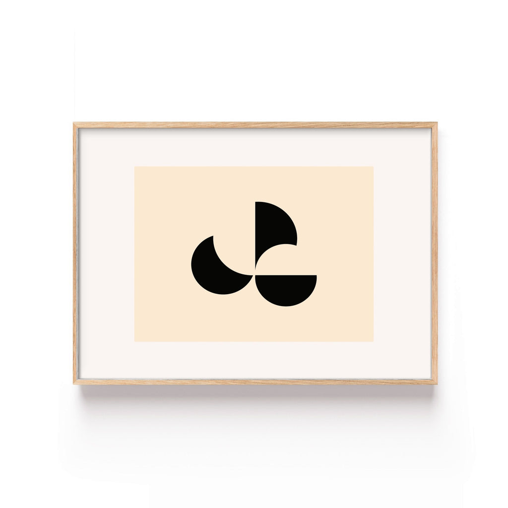 Formas Lúdicas – cuadro decorativo con marco natural | Studio MagArt