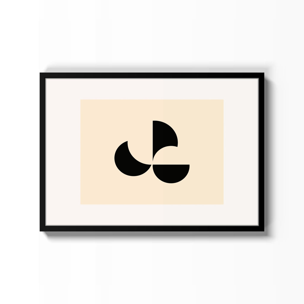 Formas Lúdicas – cuadro decorativo con marco negro | Studio MagArt