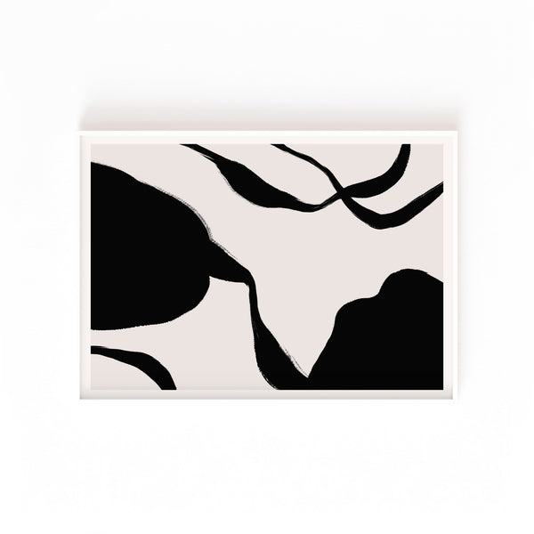 Formas Nocturnas – cuadro decorativo con marco blanco | Studio MagArt