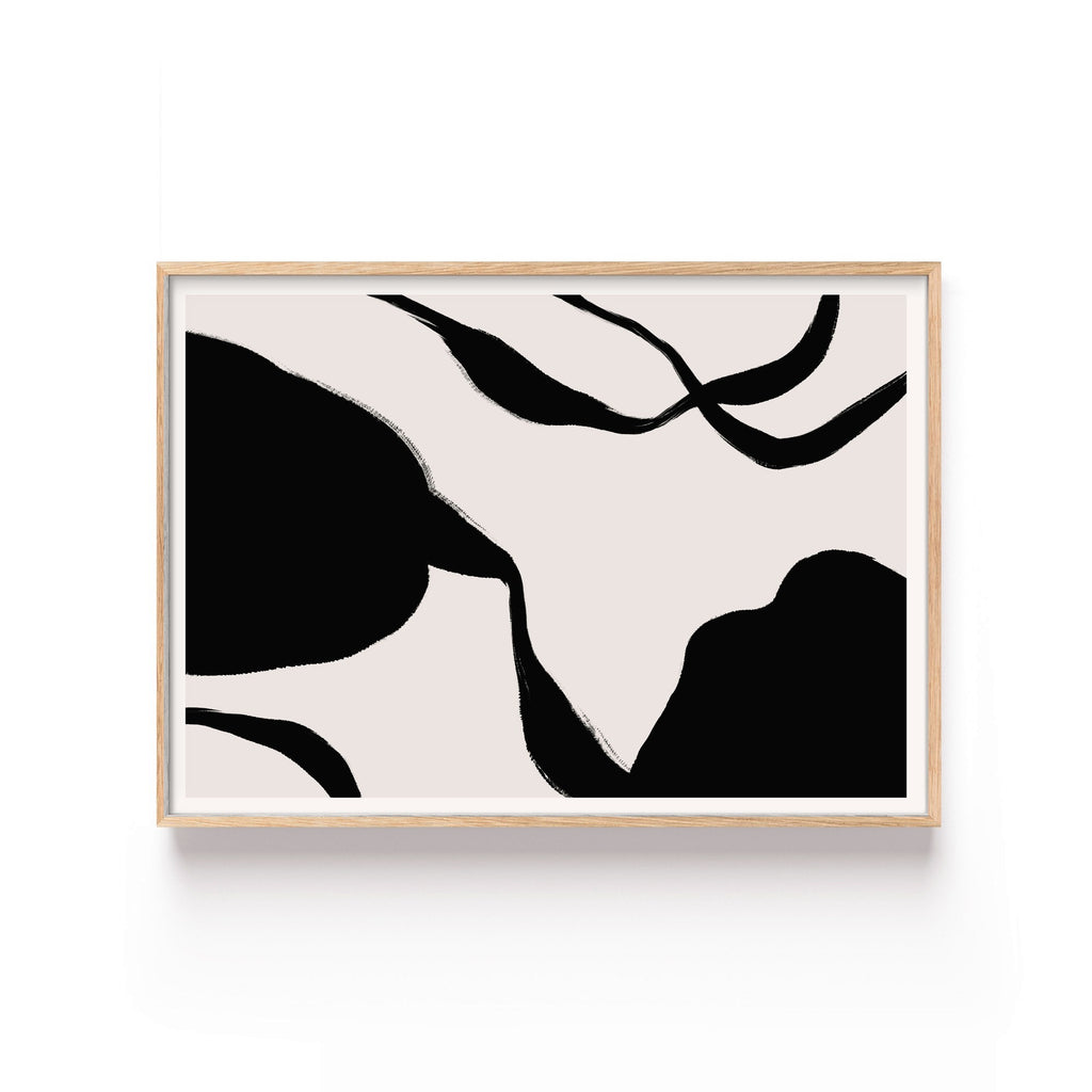 Formas Nocturnas – cuadro decorativo con marco natural | Studio MagArt