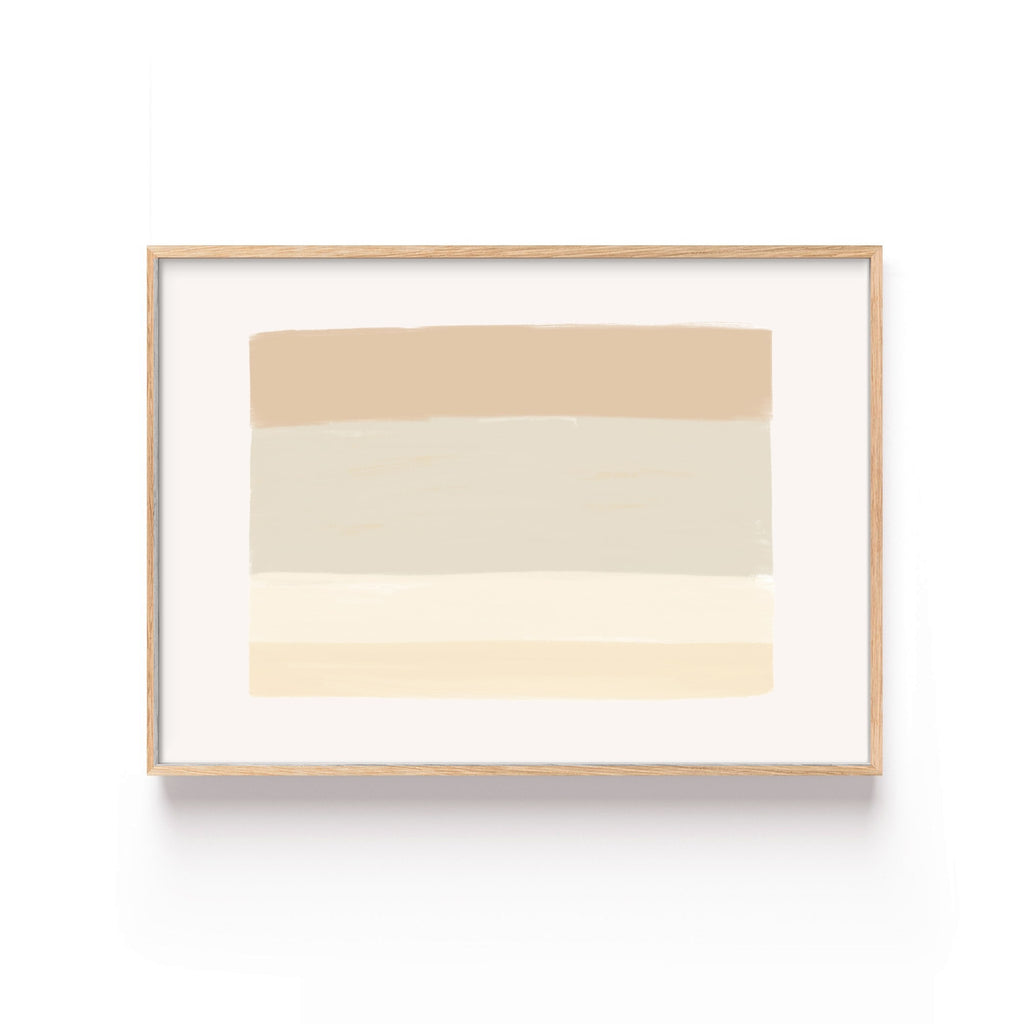 Franjas de Arena – cuadro decorativo con marco natural | Studio MagArt