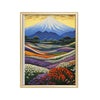 Fuji al Atardecer – cuadro decorativo con marco dorado | Studio MagArt