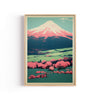 Fuji en Primavera – cuadro decorativo con marco natural | Studio MagArt