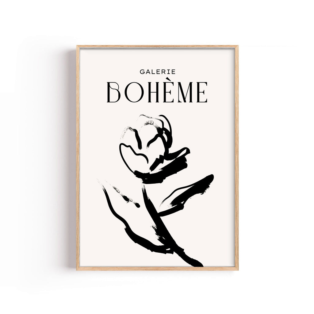 Galerie Bohème Flor – cuadro decorativo con marco natural | Studio MagArt