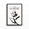 Galerie Bohème Flor – cuadro decorativo con marco negro | Studio MagArt