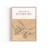 Galerie Bohème Manos – cuadro decorativo con marco natural | Studio MagArt