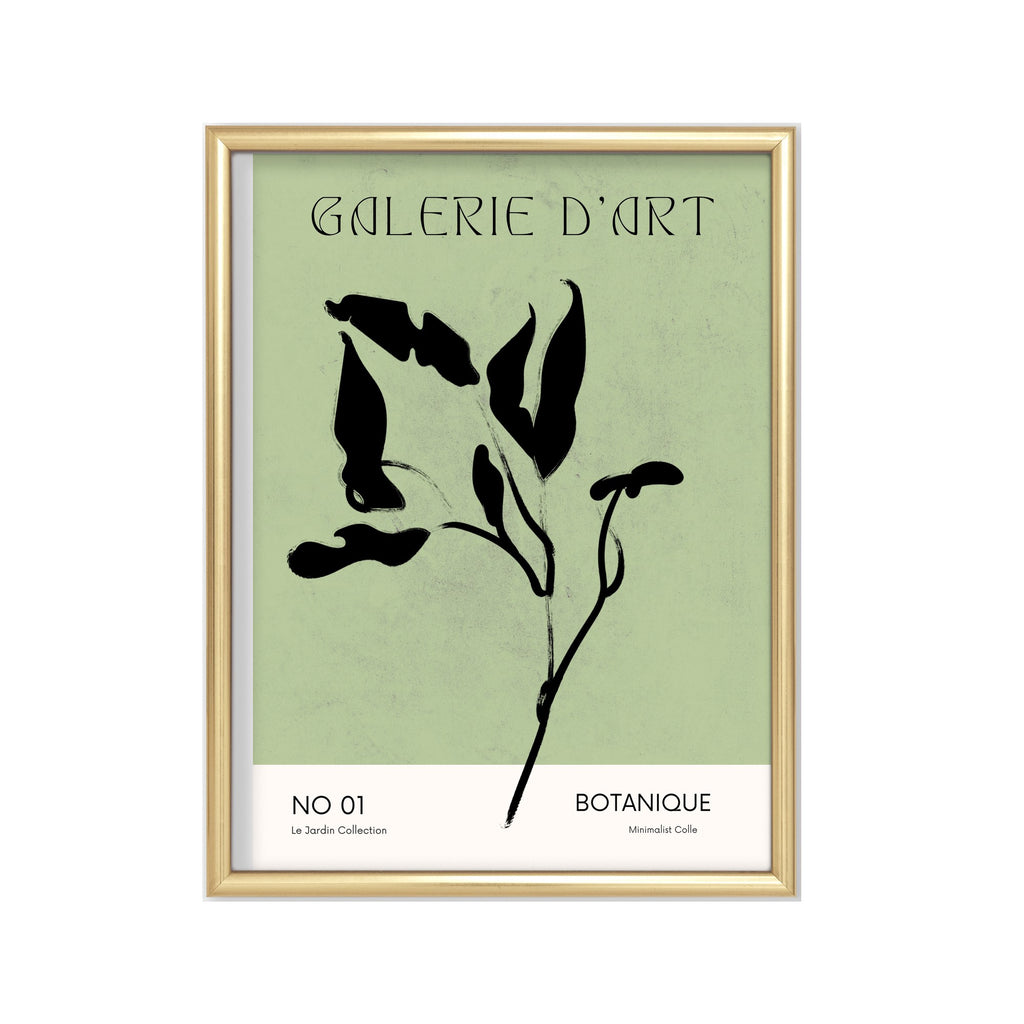 Galerie Botanique – cuadro decorativo con marco dorado | Studio MagArt